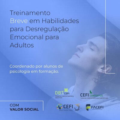 Brief training in emotional deregulation skills for adults