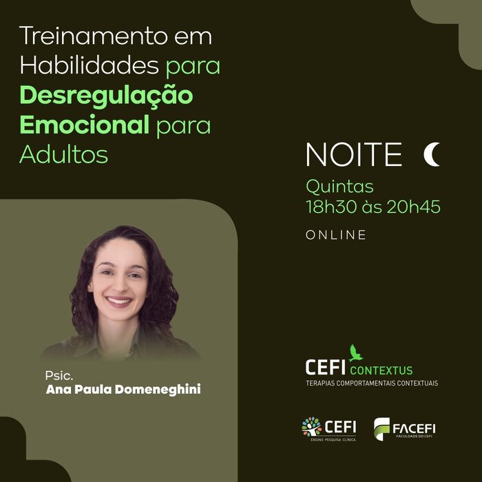 Treinamento em Habilidades para Desregulação Emocional para adultos